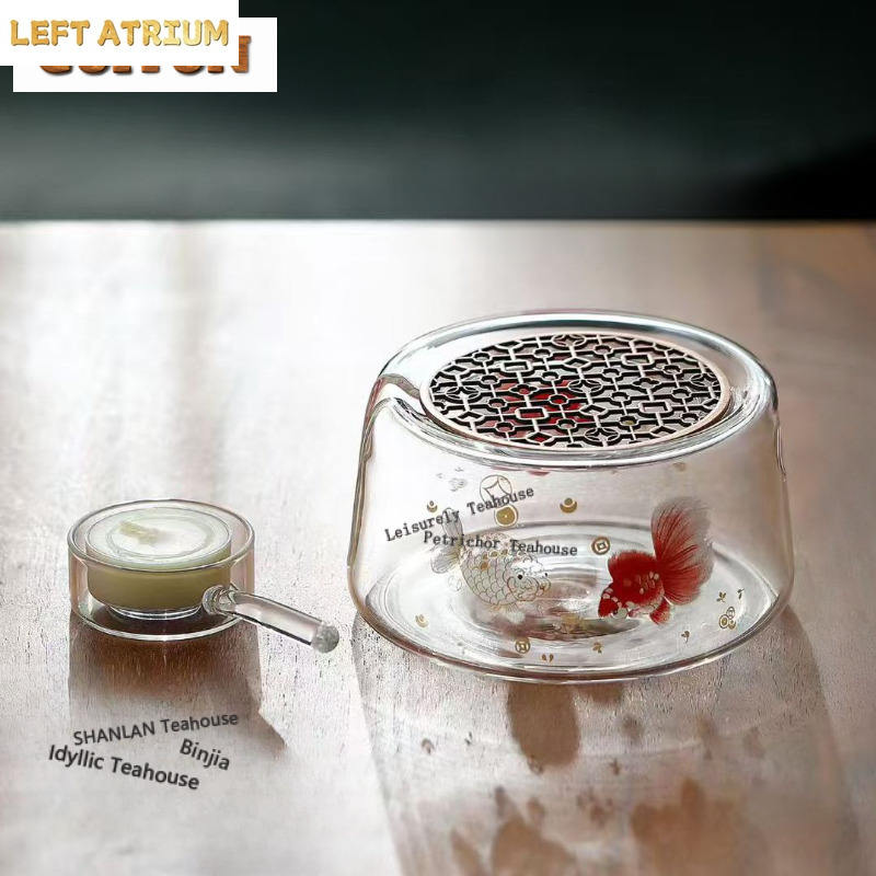 Candle Holder Set - Thickened Heat-resistant Glass Tea Warmer Holder