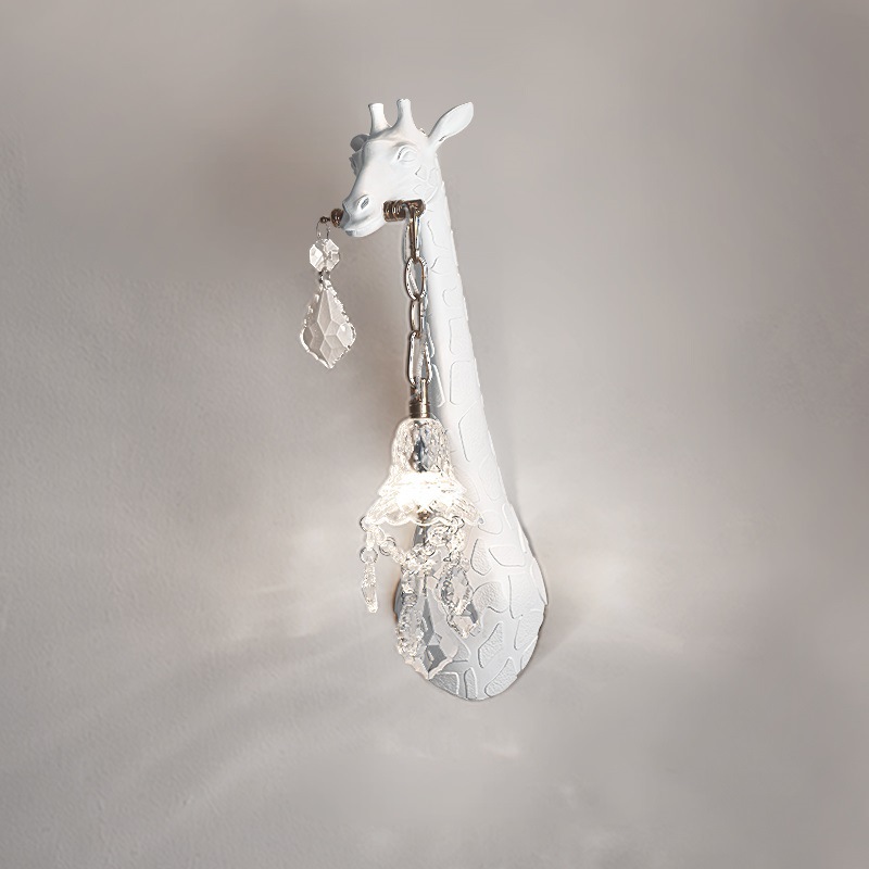Lighting Decoration On Wall - Modern Creative Resin Giraffe LED Wall