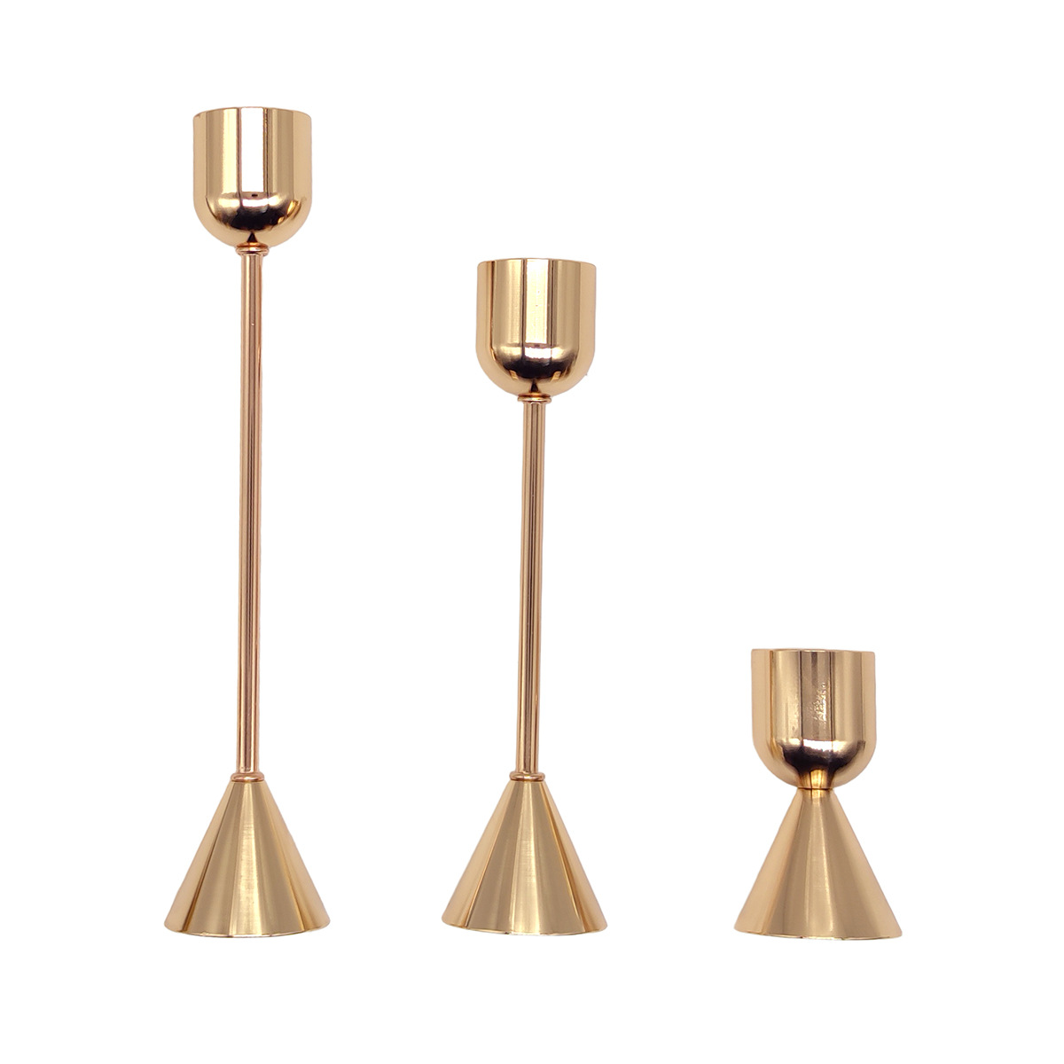 Candle Holder Set - European Style Metal Candle Holders Set