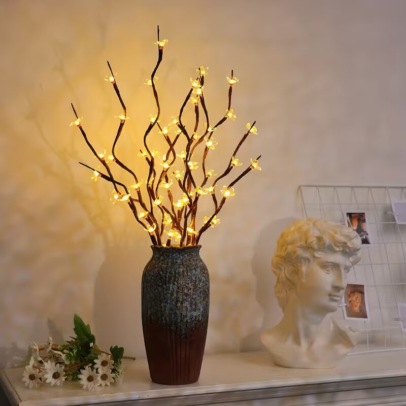 Decor Lighting Table Lamps - 1/2PC 20LED Cherry Blossom Tree Branch