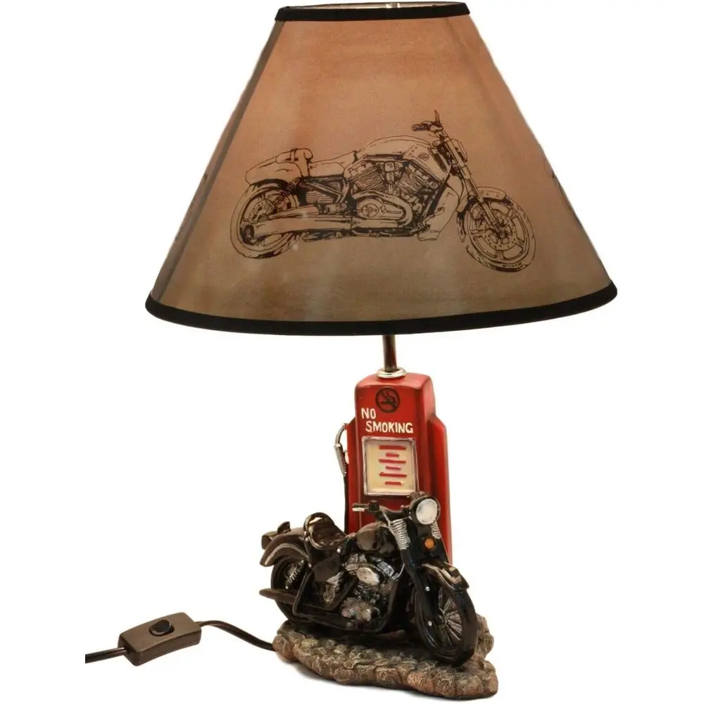 Home Lighting & Decor St Catharines On - Vintage Retro Black Motorcycle Gas Pump