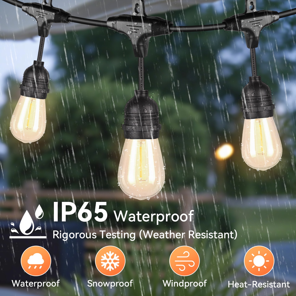 Decor Lighting Uk - E27 Outdoor String Lights LED Bulbs