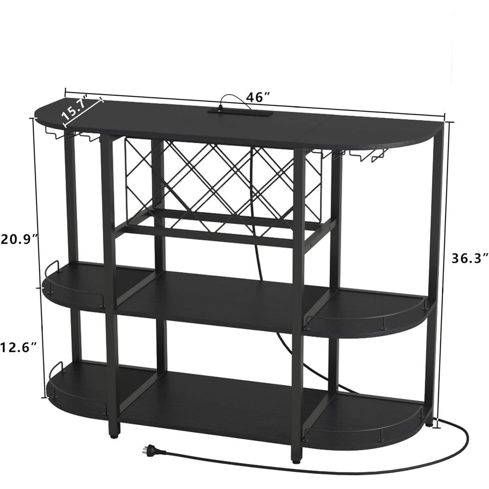 Black 3-Tier Coffee Table with - Home Lighting & Decor St Catharines On ulasan dan harga