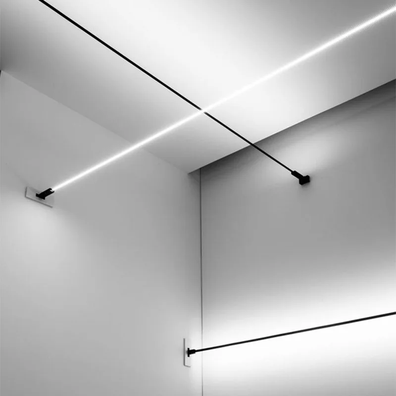 Modern Black White Linear Wall - Lighting Decoration On Wall ulasan dan harga