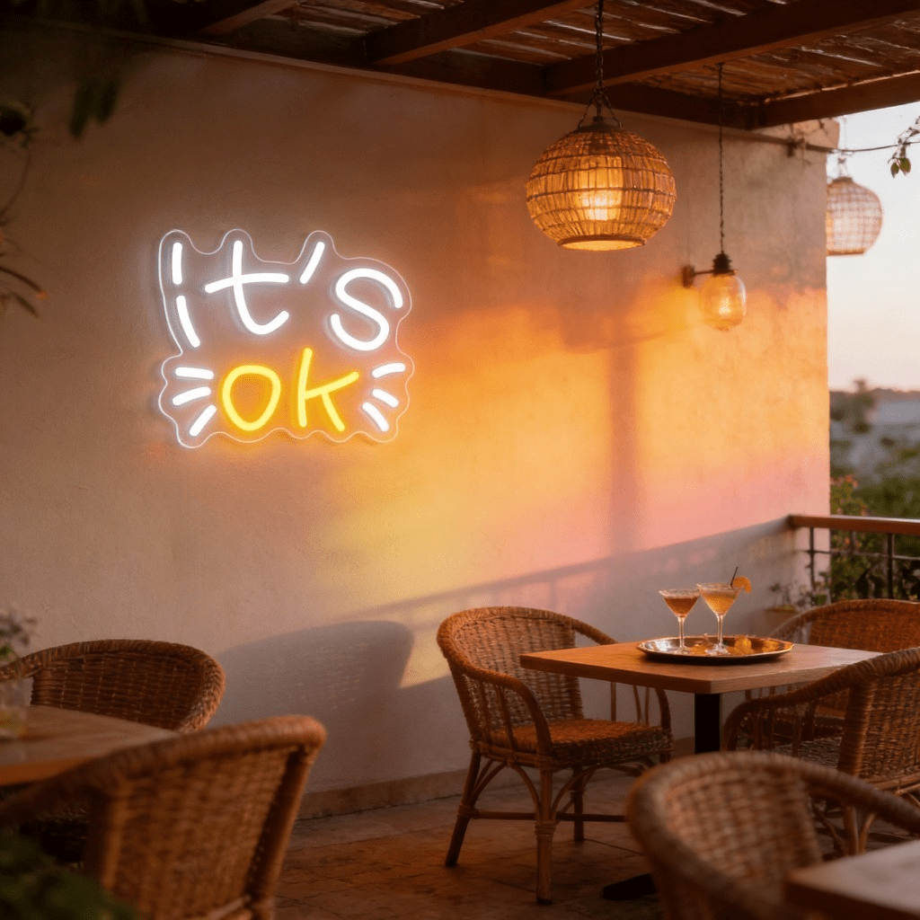 It's OK Neon Sign LED Night Li - Ok Lighting Decor ulasan dan harga