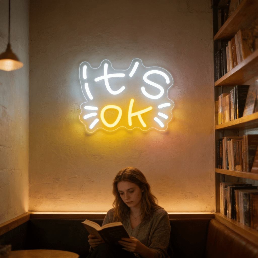 It's OK Neon Sign LED Night Li - Ok Lighting Decor ulasan dan harga