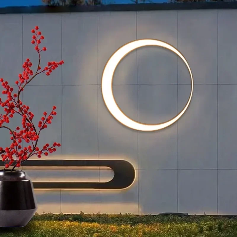Modern Outdoor Waterproof Moon - Lighting Decoration On Wall ulasan dan harga