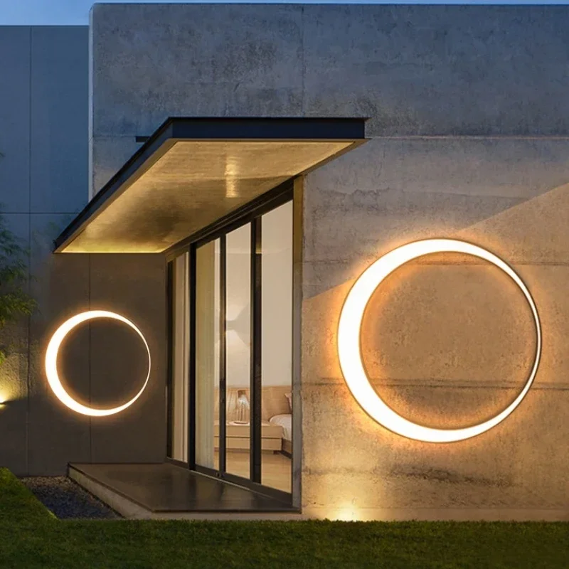 Modern Outdoor Waterproof Moon - Lighting Decoration On Wall ulasan dan harga