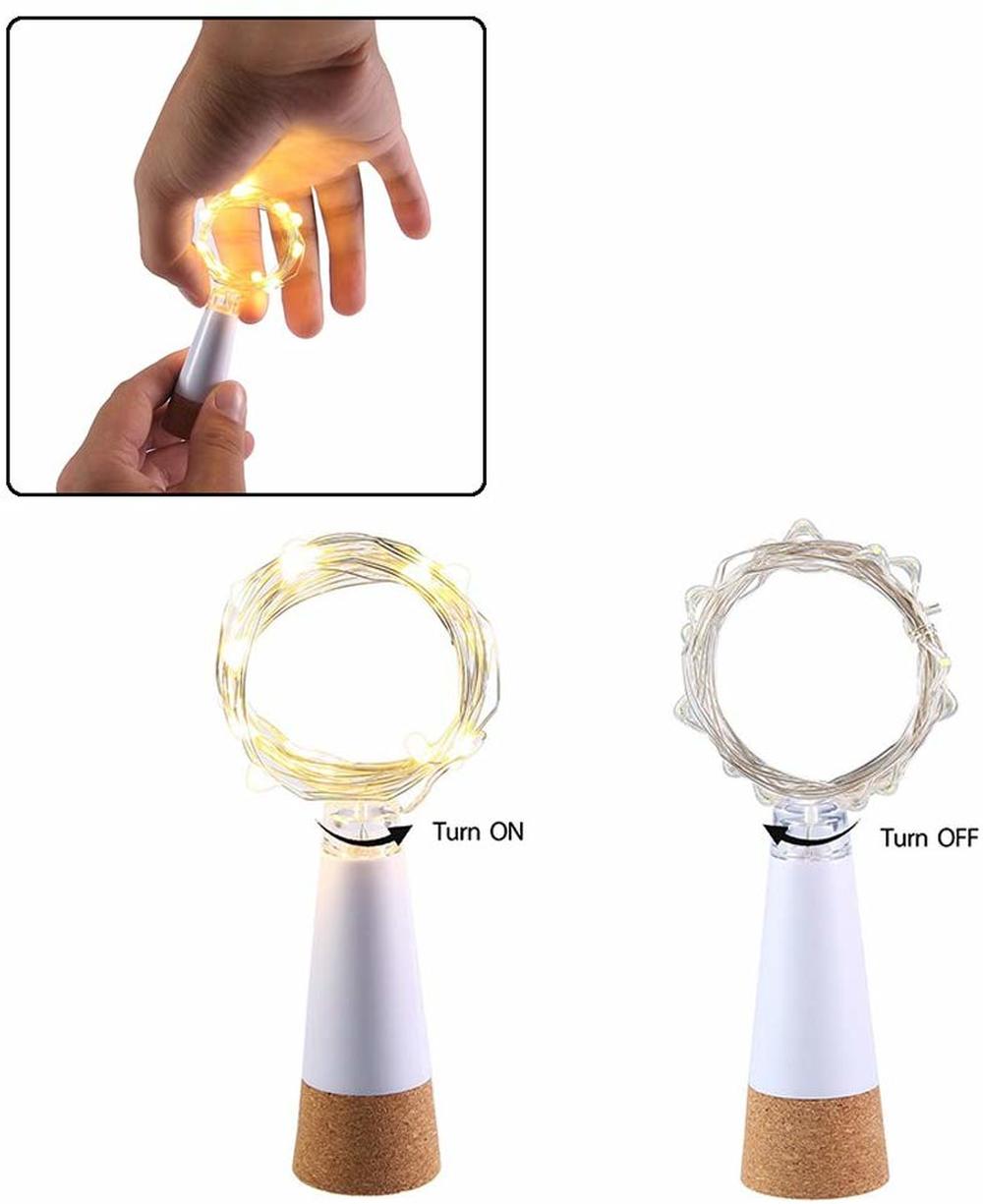 2m 20 LED Cork Bottle Fairy Li - Decor Lighting Cork ulasan dan harga