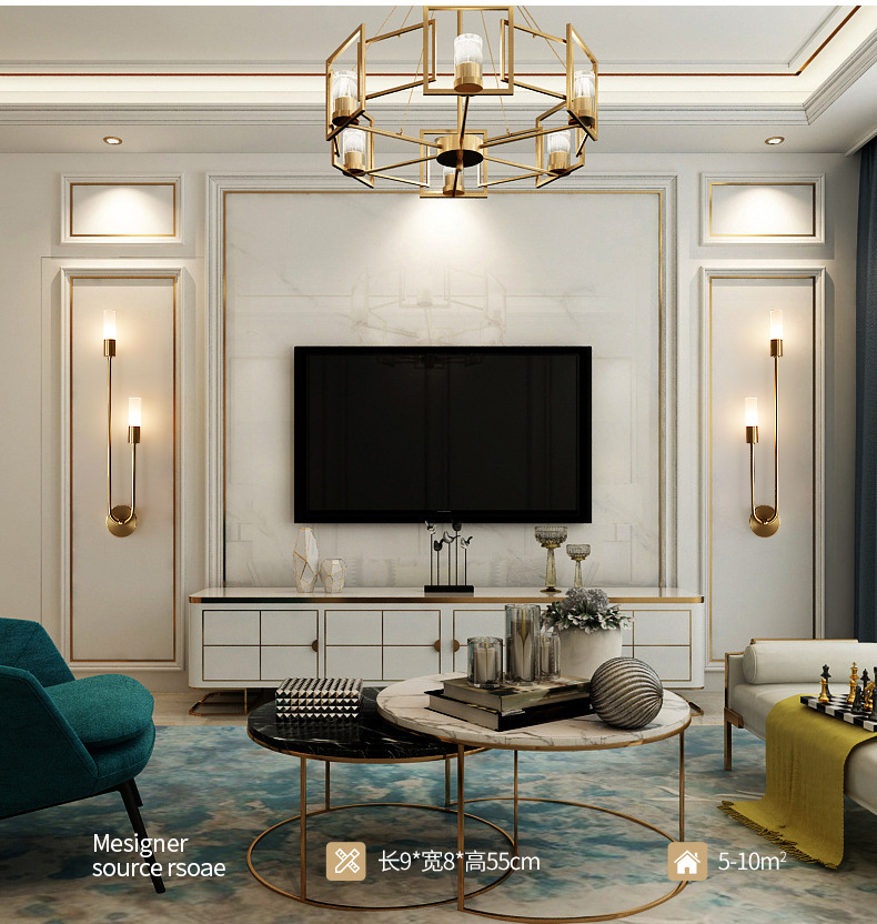 Retro Background Living Room A - Lighting Decor In Room ulasan dan harga