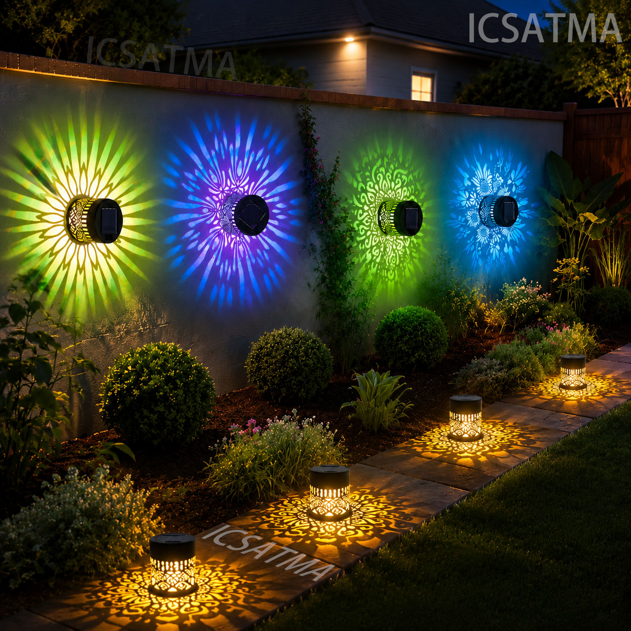 Solar Mandala Wall Light LED G - Lighting Decoration On Wall ulasan dan harga
