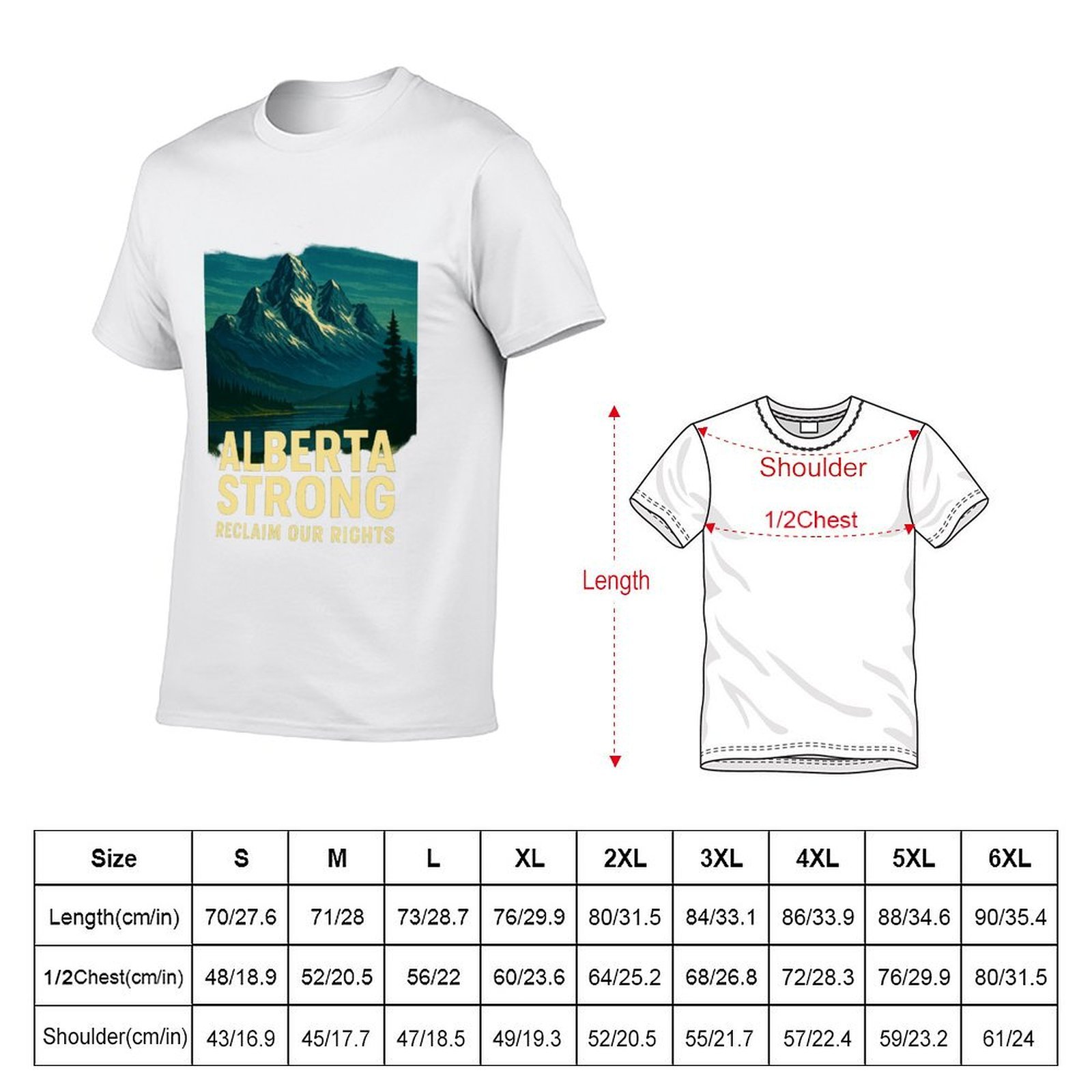 Alberta Strong T-Shirt Casual  - Alberta Lighting & Decor Reviews ulasan dan harga