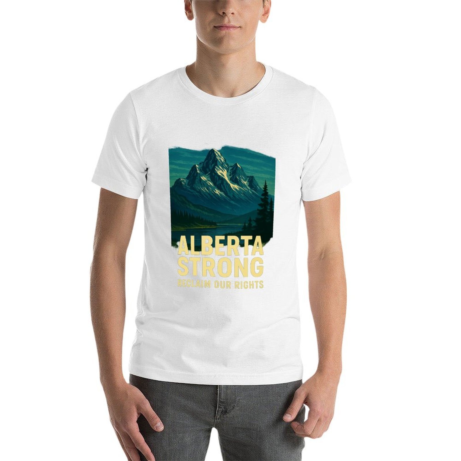 Alberta Strong T-Shirt Casual  - Alberta Lighting & Decor Reviews ulasan dan harga