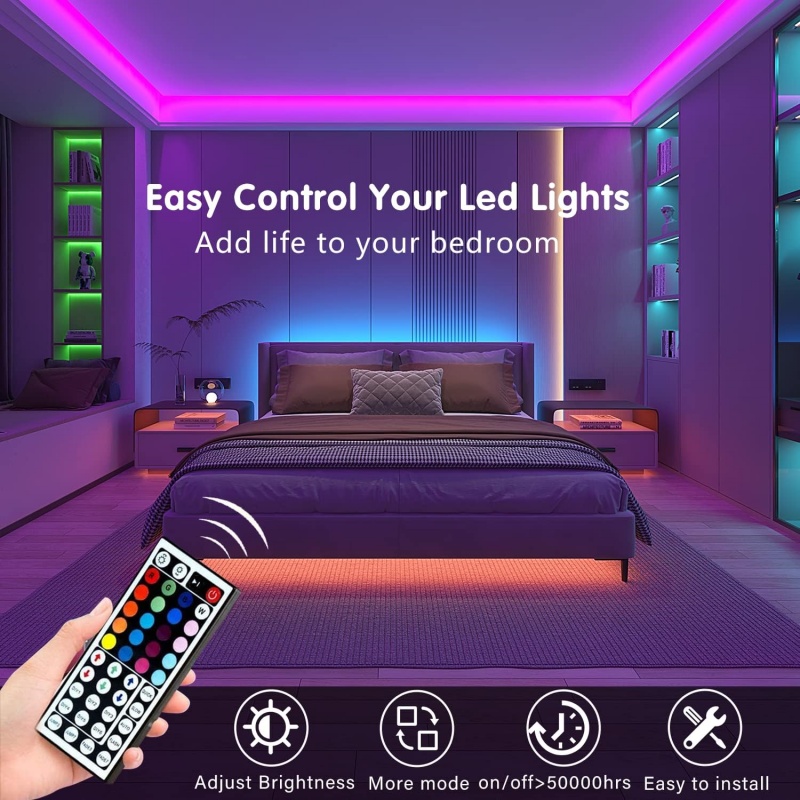 DC 5V USB LED Strip Lights APP - Lighting Decor In Room ulasan dan harga