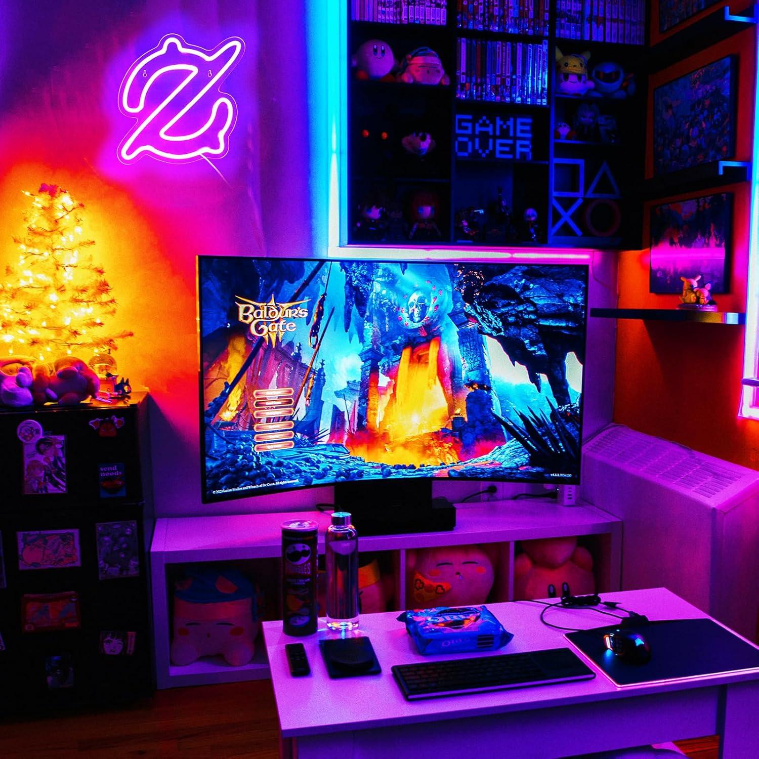 Gaming Scholar Neon Sign USB P - Room Lighting Bedroom Decor ulasan dan harga