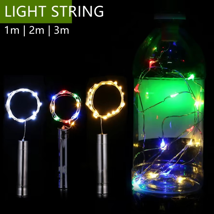 LED Wine Bottle Cork Starry Li - Decor Lighting Cork ulasan dan harga