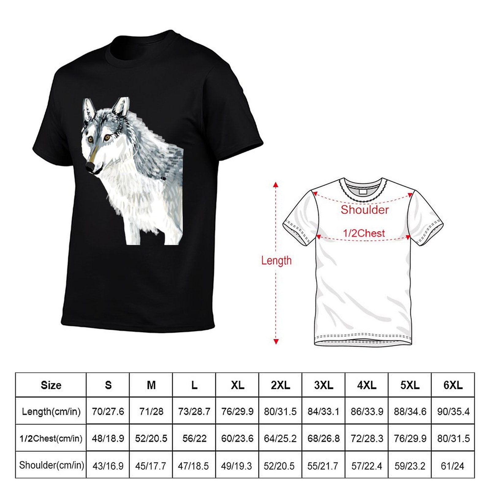 Totem Alberta Wolf T-Shirt Cas - Alberta Lighting & Decor Reviews ulasan dan harga