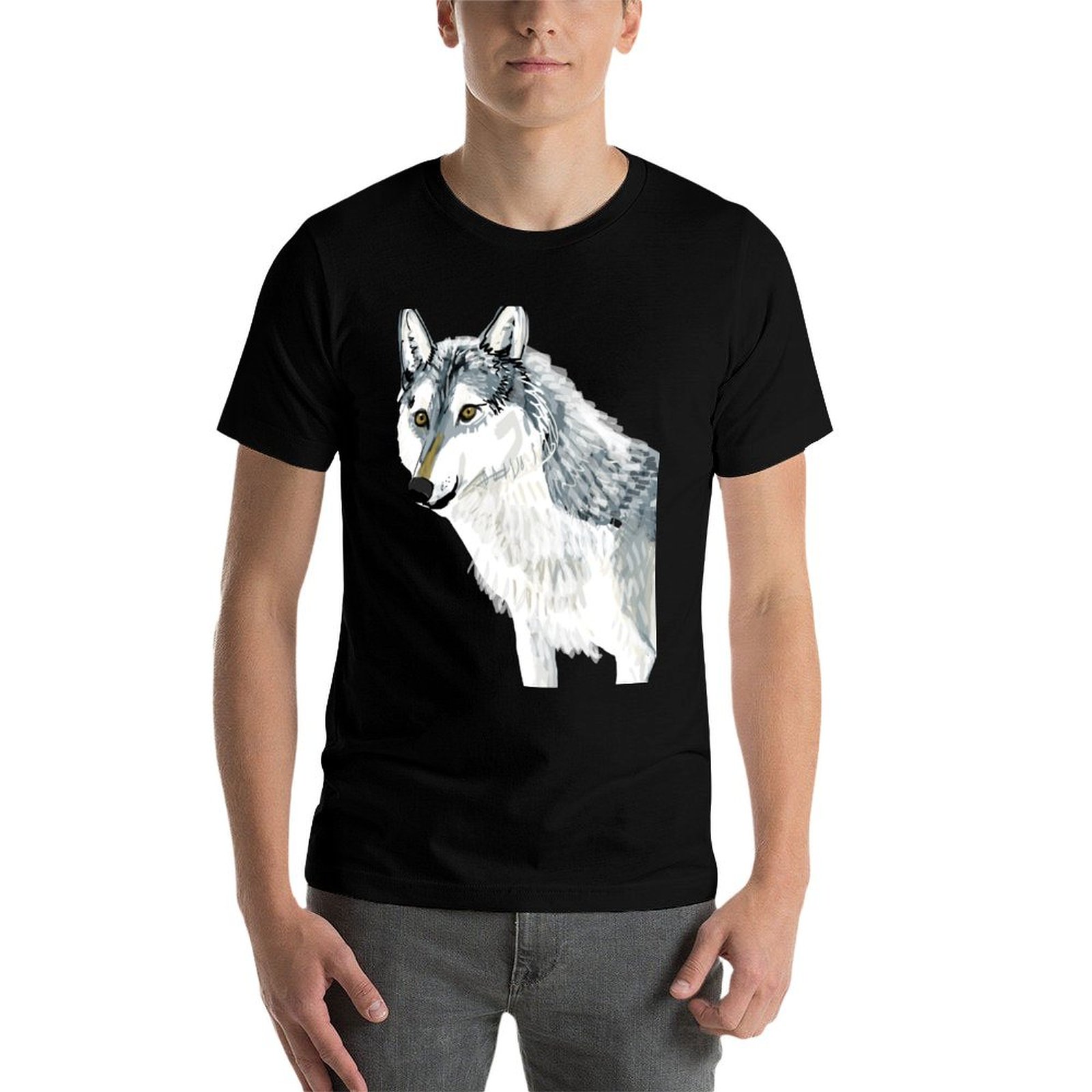 Totem Alberta Wolf T-Shirt Cas - Alberta Lighting & Decor Reviews ulasan dan harga