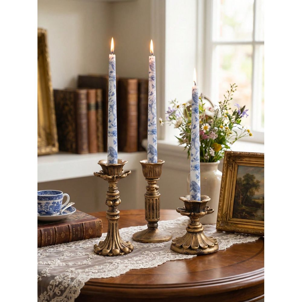 Set Vintage Distressed Candle  - Candle Holder Set ulasan dan harga