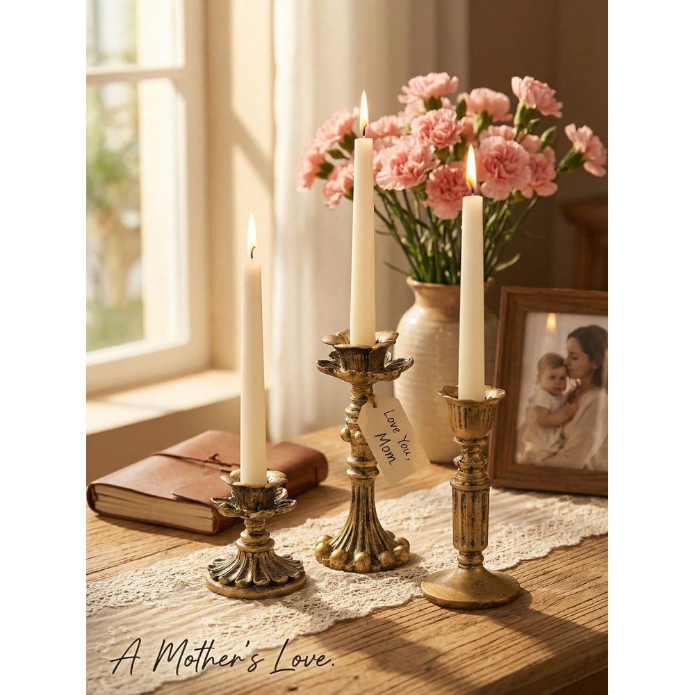 Set Vintage Distressed Candle  - Candle Holder Set ulasan dan harga