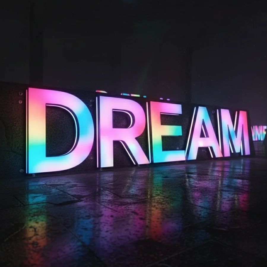Custom RGB Metal LED Sign Wall - Lighting Decor Company ulasan dan harga