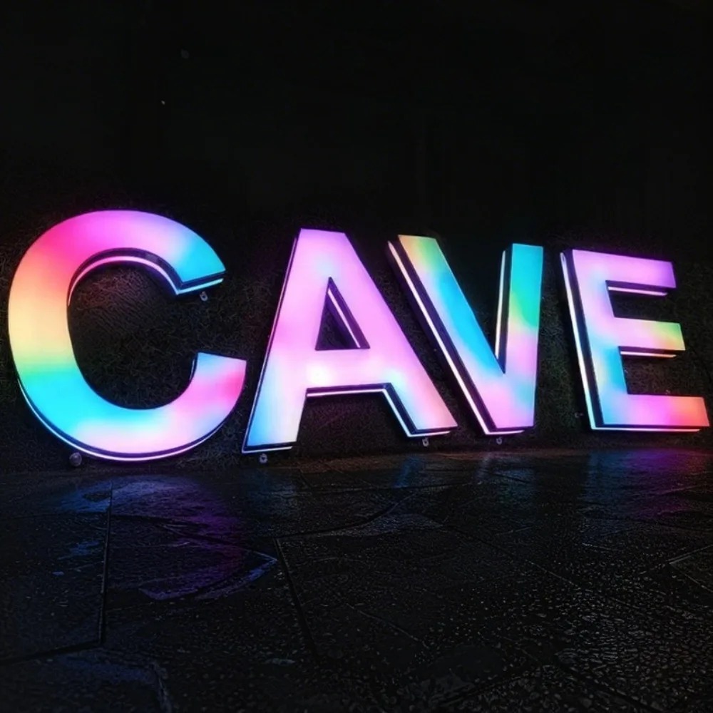Custom RGB Metal LED Sign Wall - Lighting Decor Company ulasan dan harga