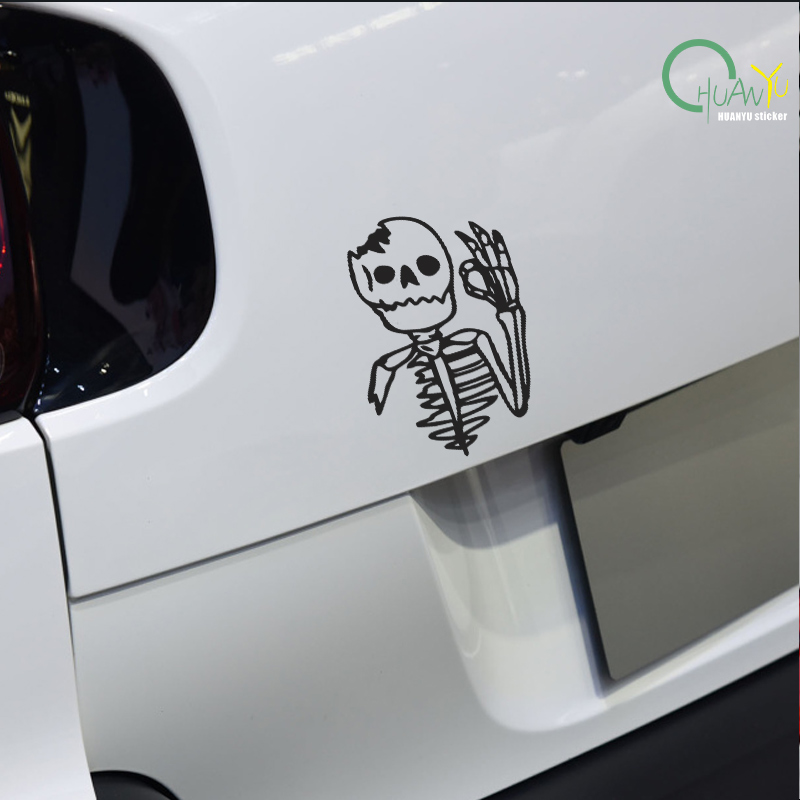 Funny OK Skull Car Sticker Bod - Ok Lighting Decor ulasan dan harga