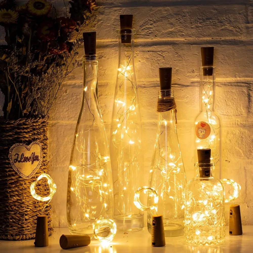 LED Bottle Cork String Lights  - Decor Lighting Cork ulasan dan harga
