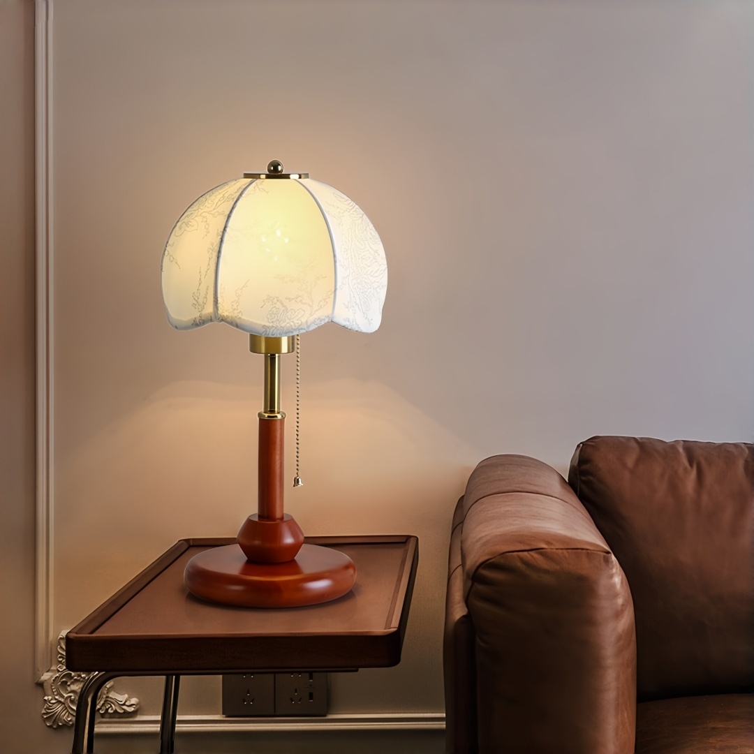 Vintage Scalloped Dome Table L - Lighting Decor In Room ulasan dan harga