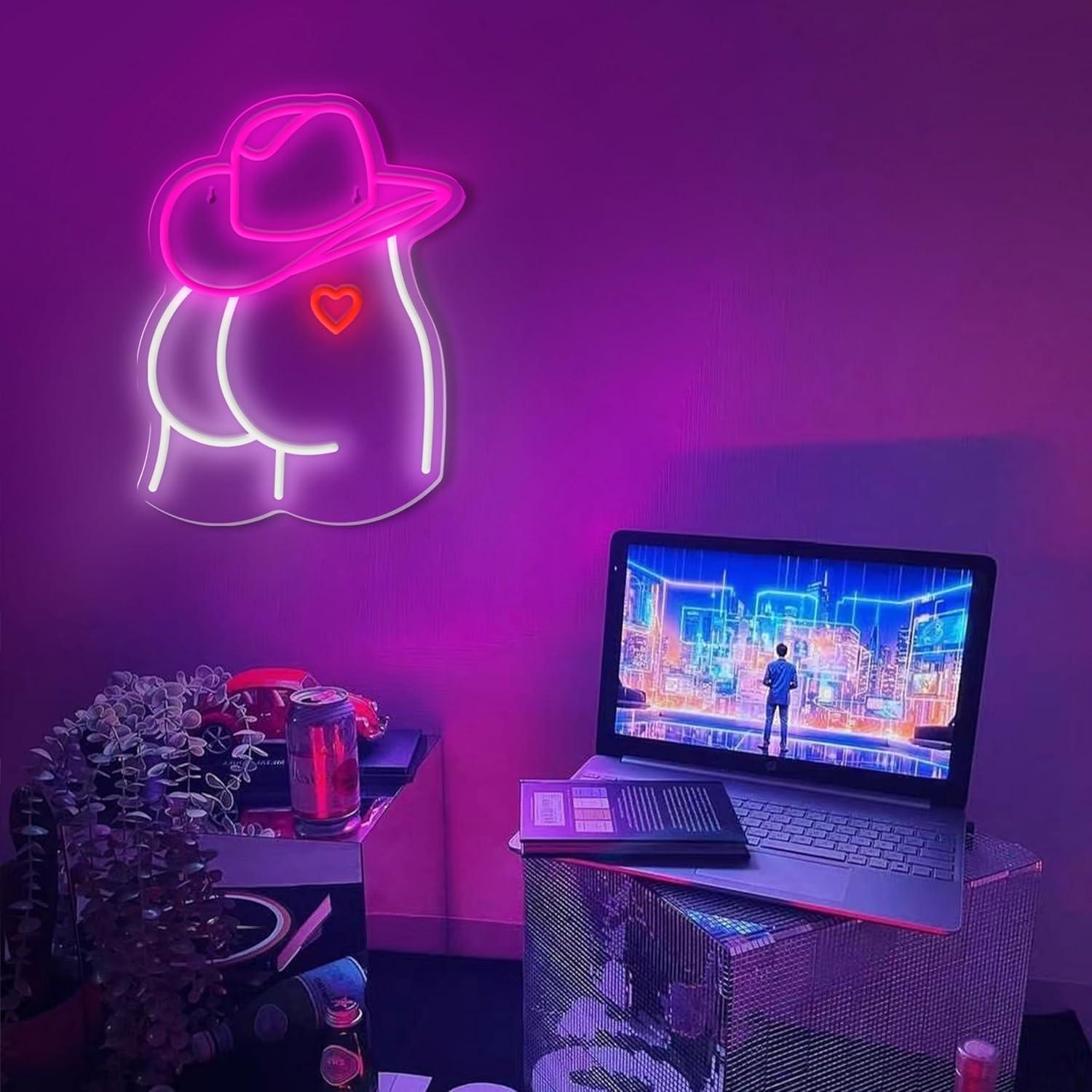 Cowgirl Neon Sign Dimmable LED - Room Lighting Bedroom Decor ulasan dan harga