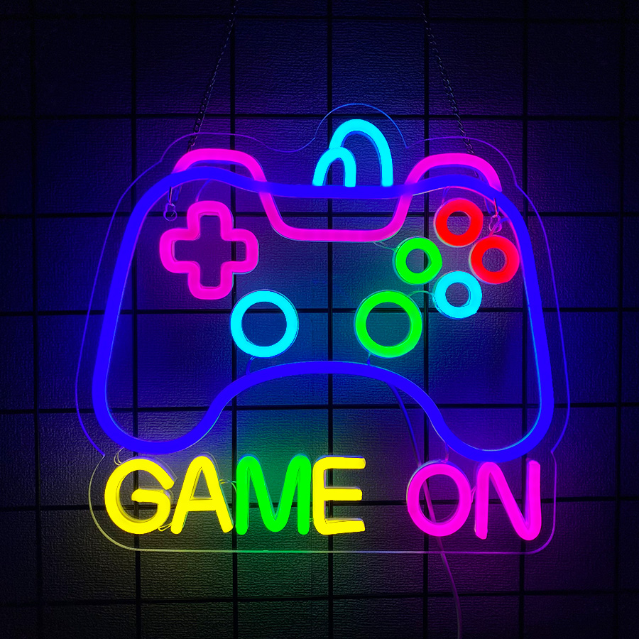 Game On Series Neon Sign For W - Lighting Decoration On Wall ulasan dan harga