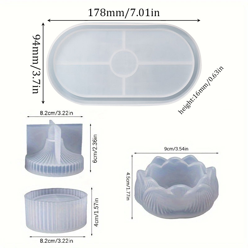 DIY Lotus Candle Holder 3 Piec - Candle Holder Set ulasan dan harga