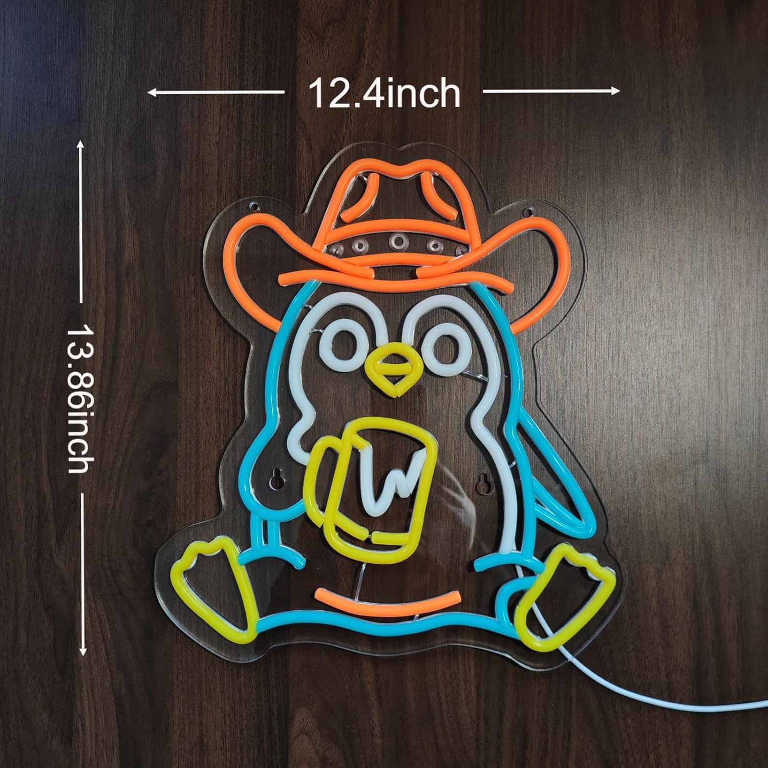 Penguin Neon Sign USB Powered  - Room Lighting Bedroom Decor ulasan dan harga