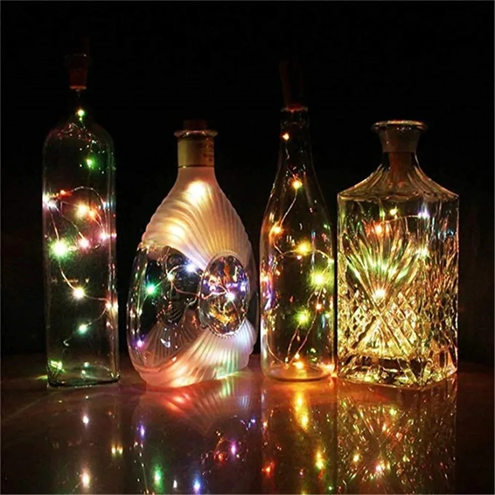 10PCS Wine Bottle LED Lights C - Decor Lighting Cork ulasan dan harga