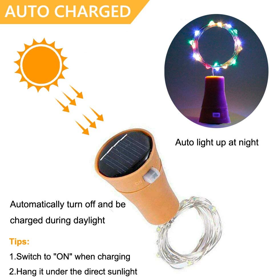 Solar Wine Bottle Led String F - Decor Lighting Cork ulasan dan harga