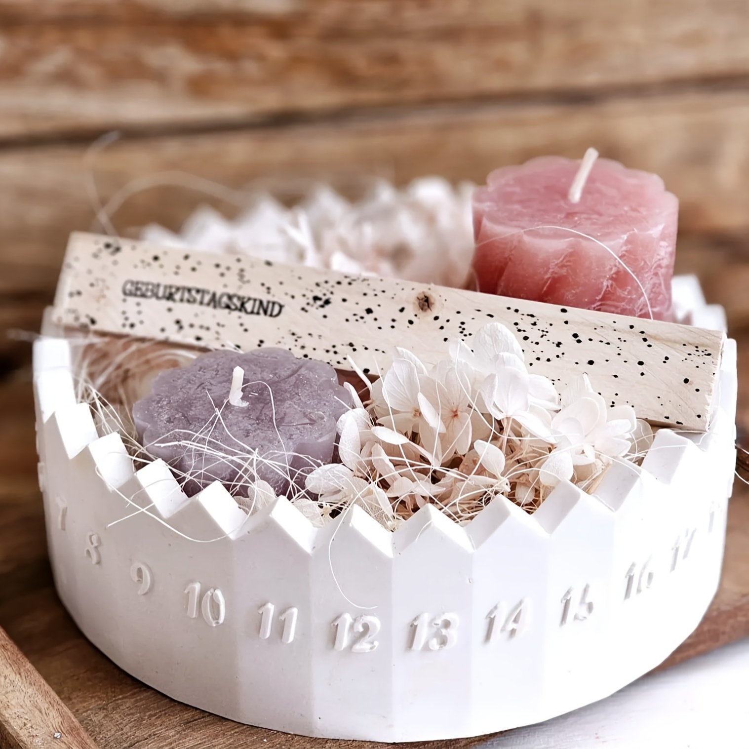 1 set Advent Calendar Silicone - Candle Holder Set ulasan dan harga