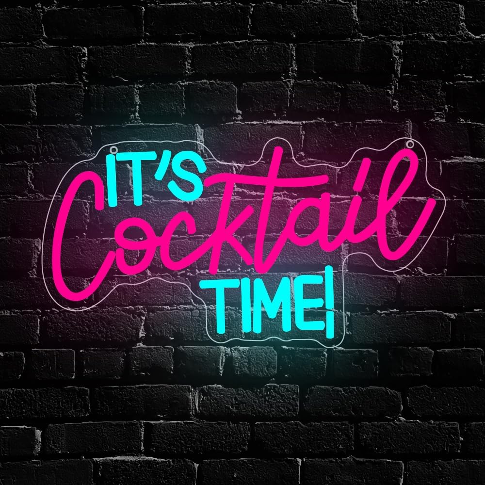 Cocktails Neon Sign USB Powere - Room Lighting Bedroom Decor ulasan dan harga