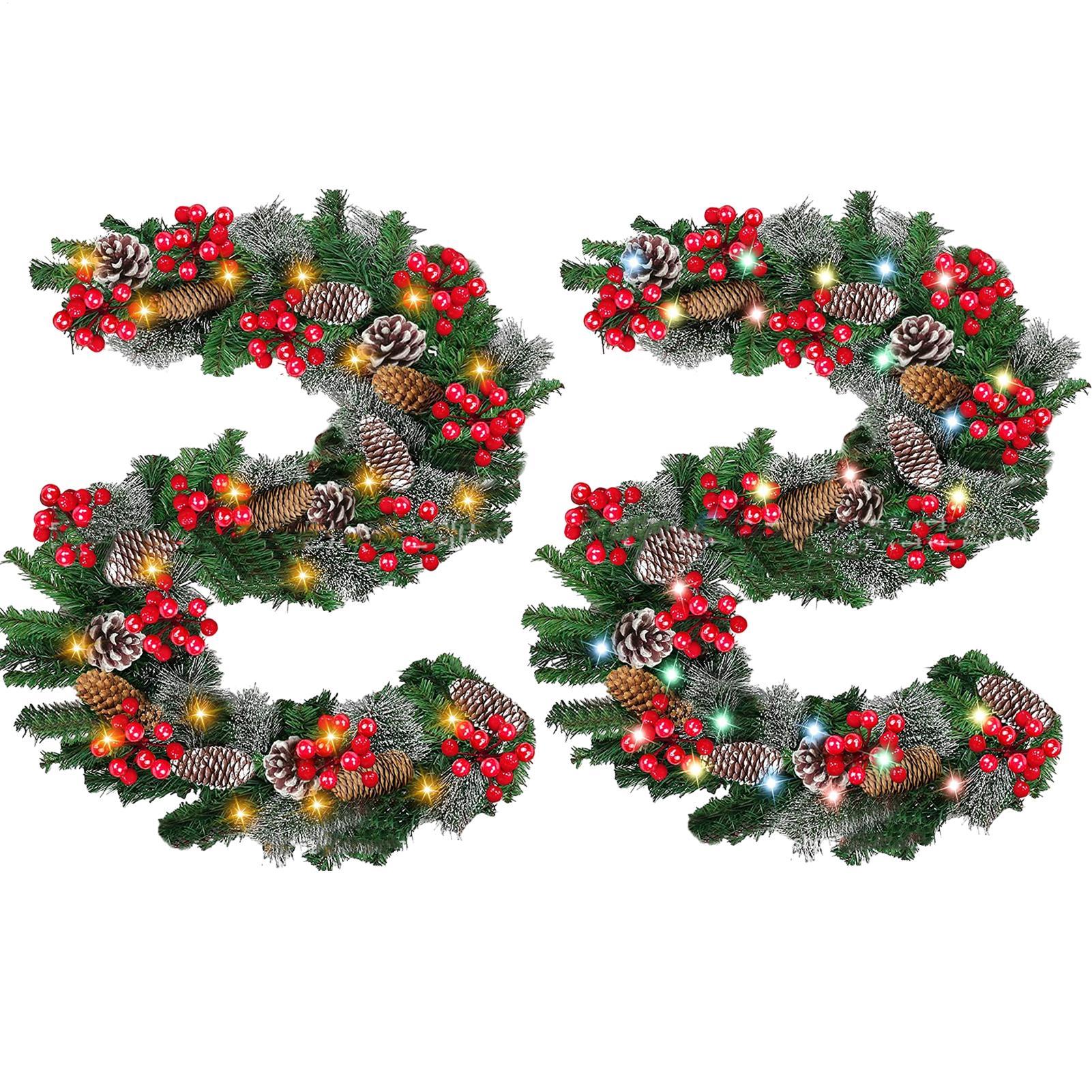 Lighted Christmas Garland Wate - Lighting Decor Company ulasan dan harga