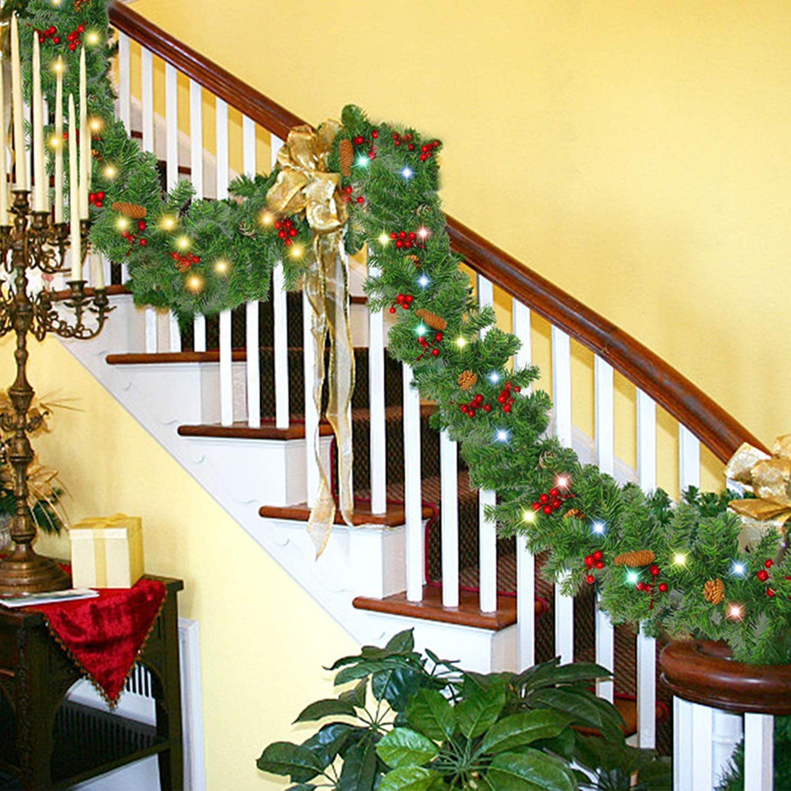 Lighted Christmas Garland Wate - Lighting Decor Company ulasan dan harga