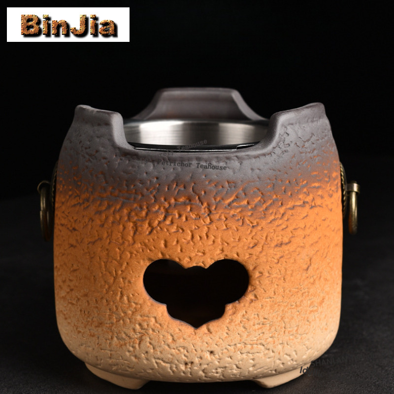 Crude Pottery High-handled Pot - Candle Holder Set ulasan dan harga