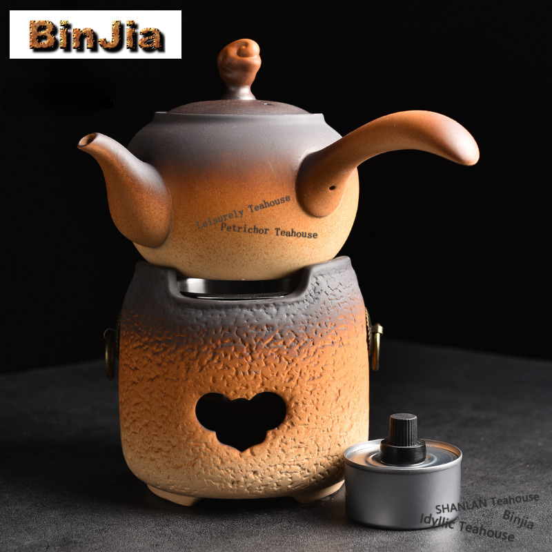 Crude Pottery High-handled Pot - Candle Holder Set ulasan dan harga