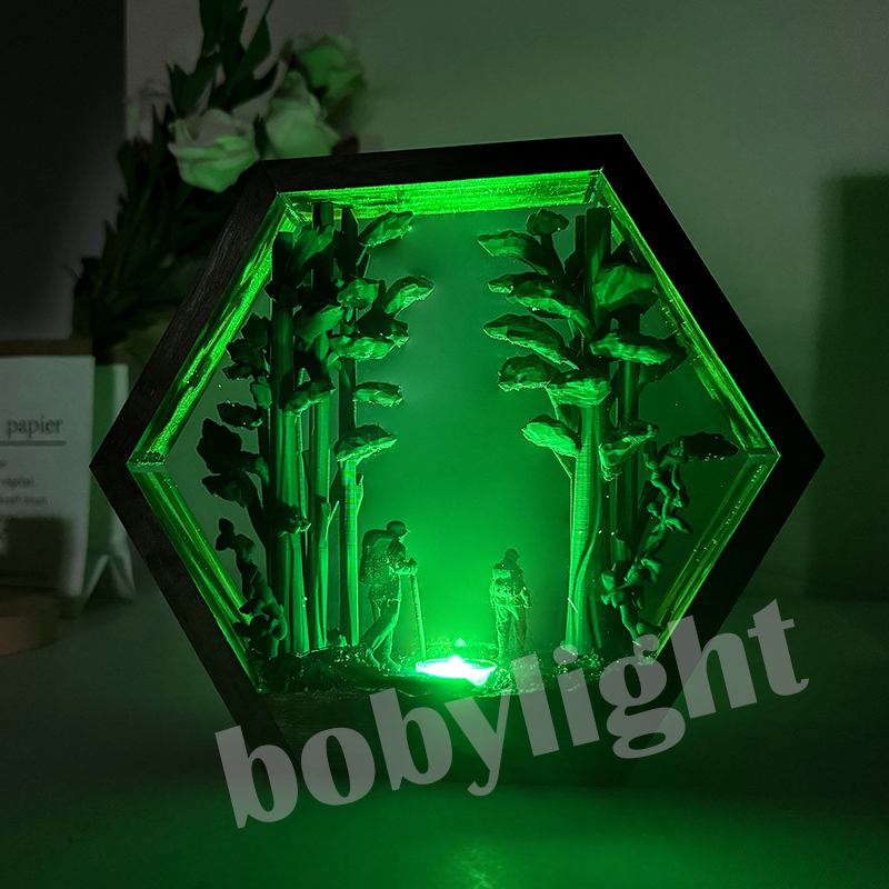 Hiker Figure Table Resin Lamp  - Decor Lighting Table Lamps ulasan dan harga