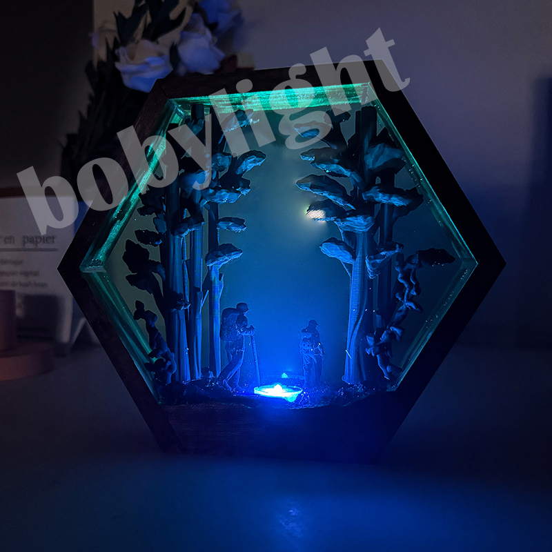 Hiker Figure Table Resin Lamp  - Decor Lighting Table Lamps ulasan dan harga