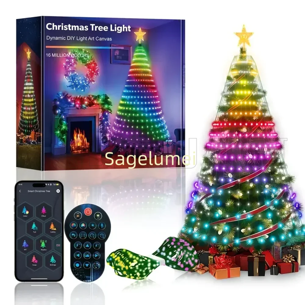 RGBIC 400LEDs Christmas Lights - Decor Lighting Uk ulasan dan harga