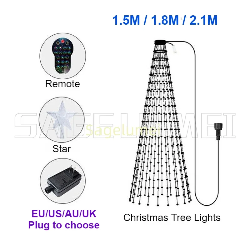 RGBIC 400LEDs Christmas Lights - Decor Lighting Uk ulasan dan harga
