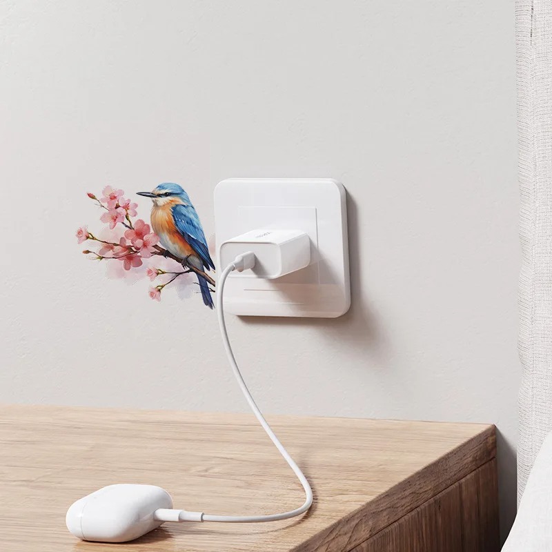 Bird On Cherry Blossom Branch  - Lighting Decoration On Wall ulasan dan harga