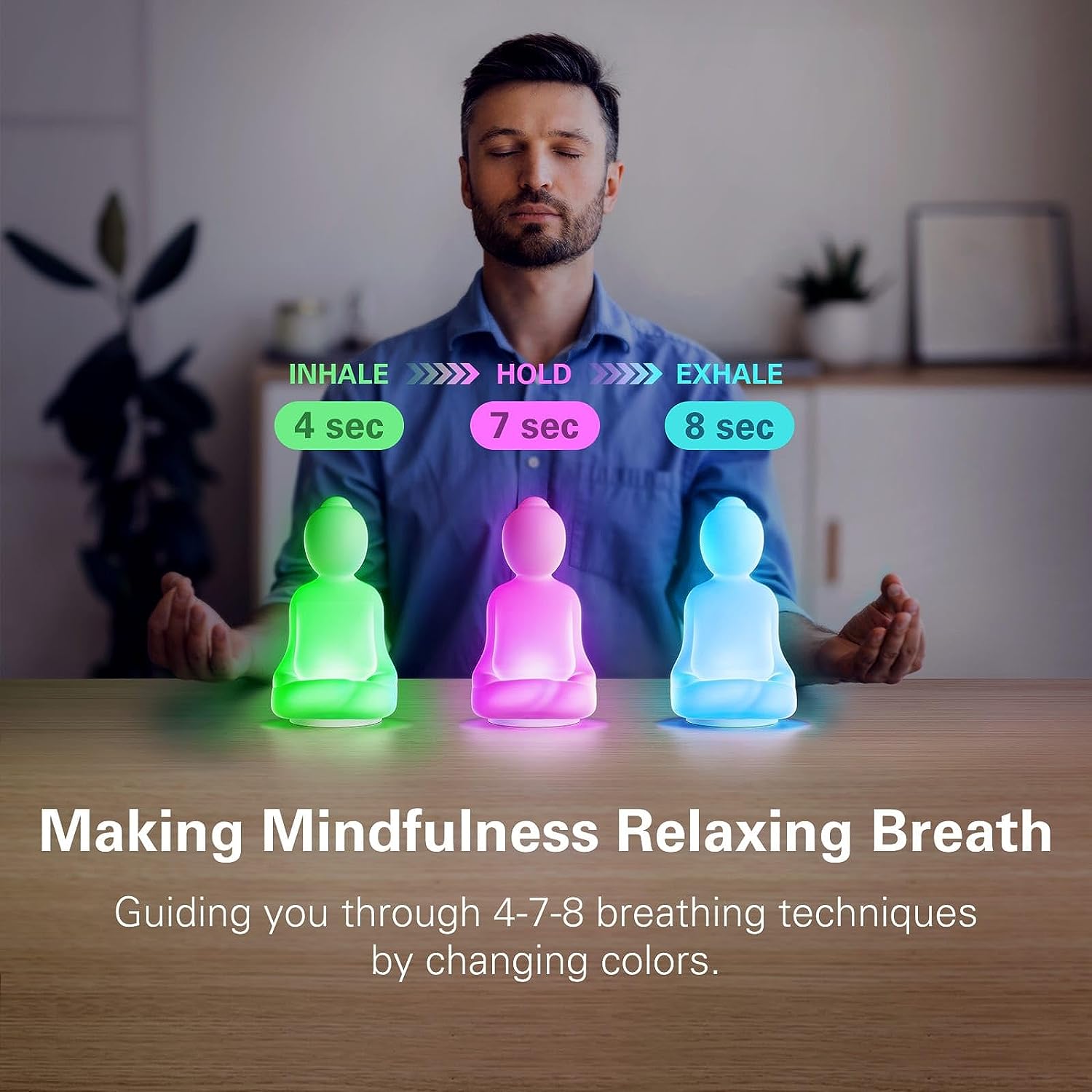 Mindful Breathing Yoga | 4-7-8 - Lighting Visual ulasan dan harga