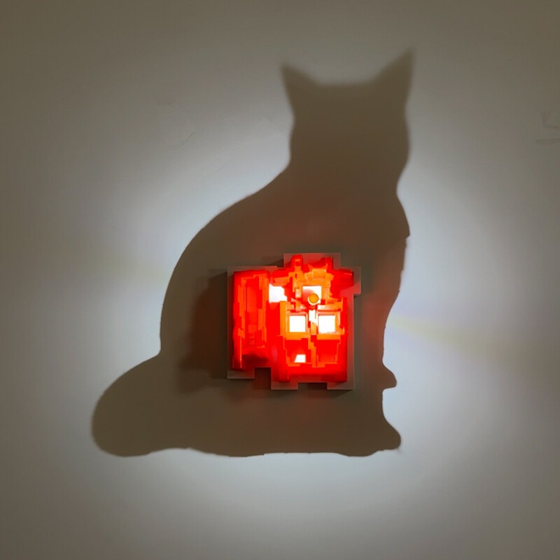 Dropshipping 3D Light Shadow N - Lighting Decoration On Wall ulasan dan harga