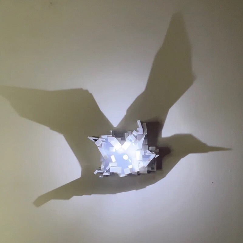 Dropshipping 3D Light Shadow N - Lighting Decoration On Wall ulasan dan harga