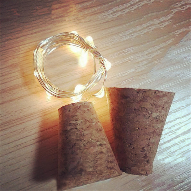 Wodden Bar LED Wine Bottle Cor - Decor Lighting Cork ulasan dan harga